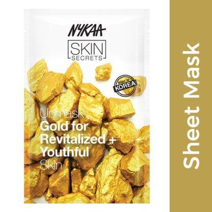 Nykaa Skin Secrets Exotic Indulgence Gold Sheet Mask For Revitalized & Youthful Skin At Jatin Cosmetics