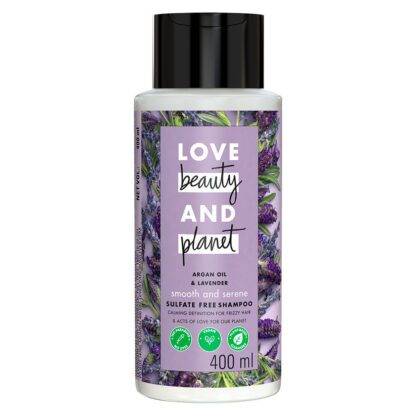 Love Beauty & Planet Argan Oil And Lavender Sulphate Free Shampoo For Dry & Frizzy Hair At Jatin Cosmetics