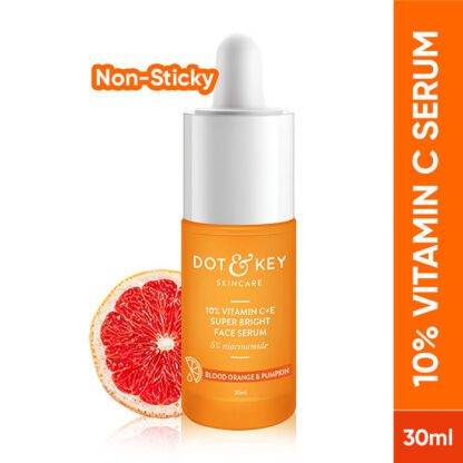 Dot & Key 10% Vitamin C + E Face Serum With 5% Niacinamide, Fights Pigmentation & Dark Spots At Jatin Cosmetics