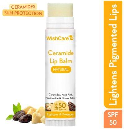 Wishcare Ceramide Lip Balm with SPF50 PA+++ - Kojic Acid & Niacinamide - For Lip Lightening At Jatin Cosmetics